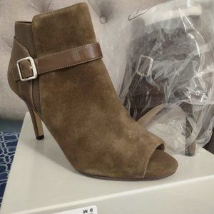 Marc Fisher Shimmee suede open toe Bootie -Brand new in box size 8